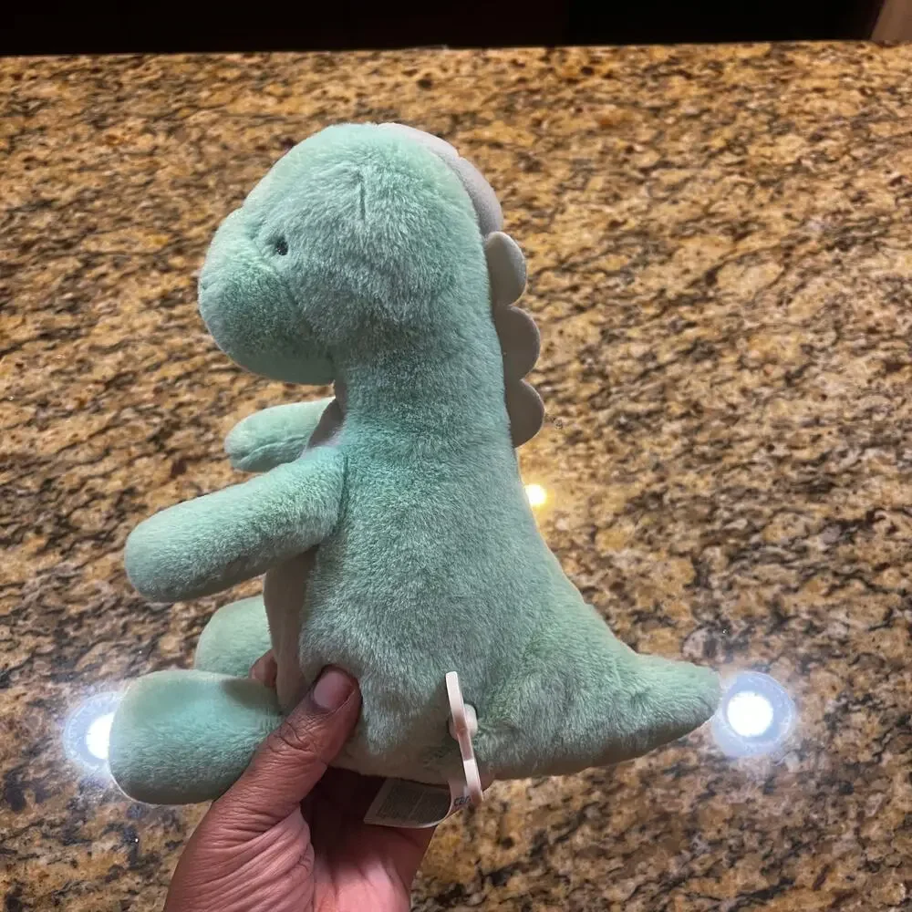 2020 Carters Plush Dinosaur Green Gray 9” Musical Twinkle Little Star Baby‎ Toy